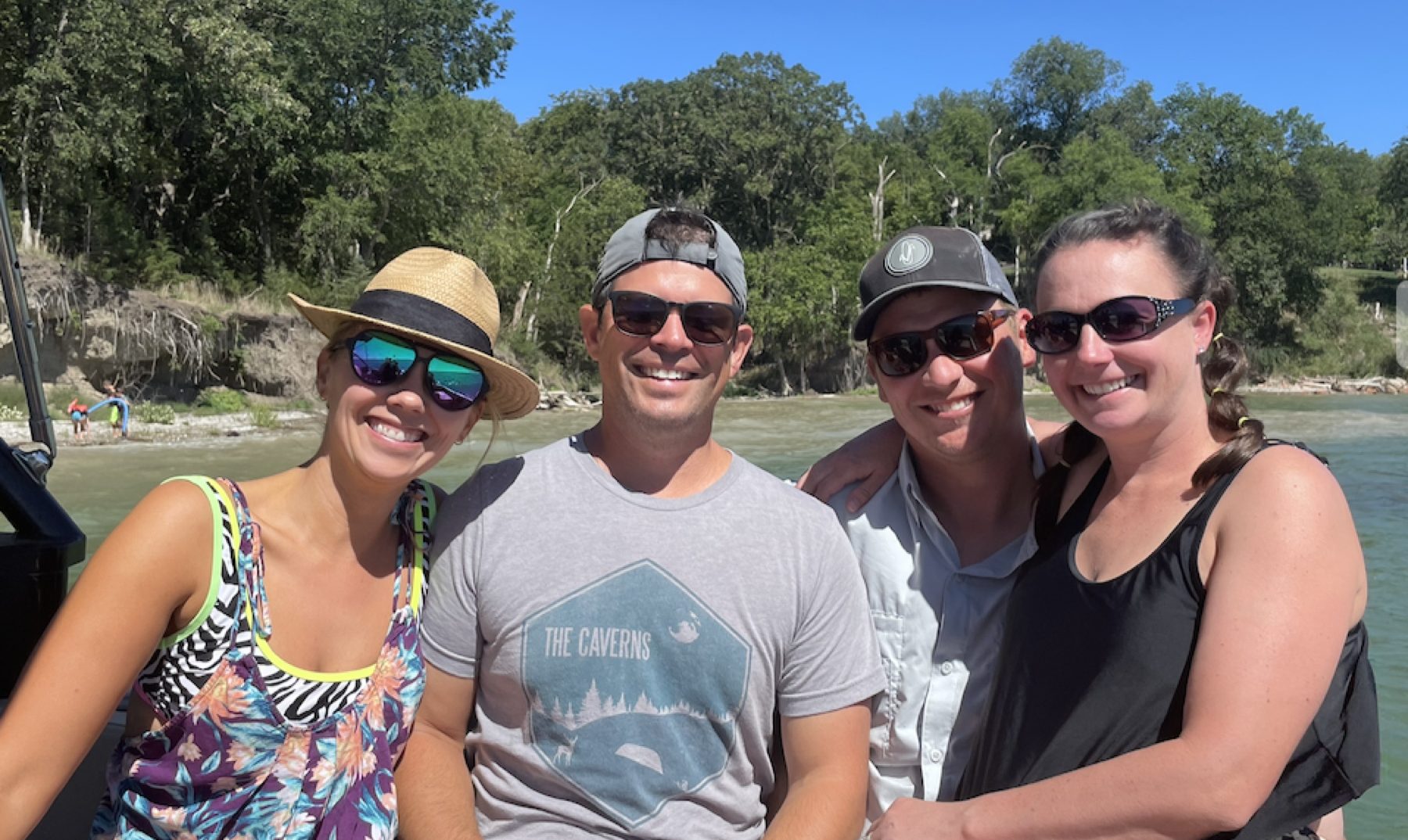 Beth, Luis, Kyle and Rachel — your local hosts at Lewis & Clark Lake